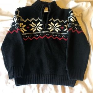 Fair Isle 1/4 zip sweater